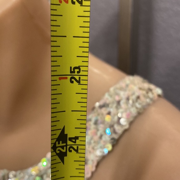 ALLSAINTS - NWT - ‘Velutina’ vest: weighted iridescent sequined, zip, lined - 14 - Picture 8 of 16